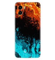 Vivo Y15S Y32 Y33S Y51 Y53S Kılıf Desemli Silikon Orange Blue Color 1665