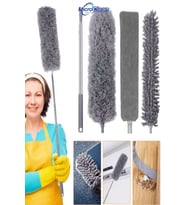 Mikrofiber Manyetik Anti-statik Bükülebilen Toz Alma 3’lü Set, 2m Uzayabilen Sap