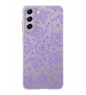 Samsung Galaxy S21 FE Kapak Nostalji Desen Tasarımlı Şeffaf Silikon Kılıf