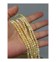 Bileklik Boy Yarım Dizi Kalsit Taşı 4mm (51318) (18CM UZUNLUĞUNDADIR)