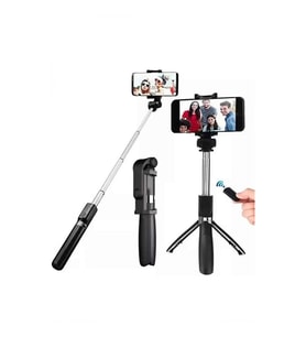 Mey İthalat® Selfie Çubuğu Tripod Bluetooth Kumandalı Selfie Çubuğu Telefon Tutucu