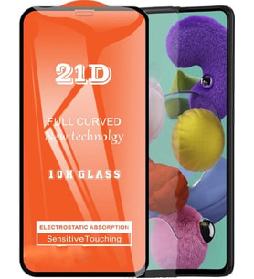 Samsung Galaxy Uyumlu A51 Ekran Koruyucu 21d Tam Kaplayan Kırılmaz Cam Kavisli 9018000000233