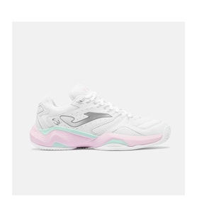 Joma TM10LS2632C Master 1000 Kadın Toprak Kort Tenis & Padel Ayakkabısı Beyaz Pembe