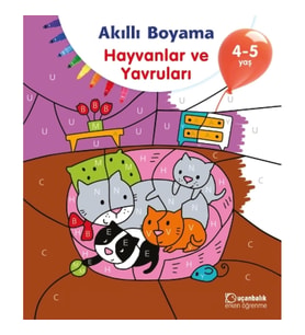 Akıllı Boyama - Hayvanlar ve Yavruları 4-5 Yaş