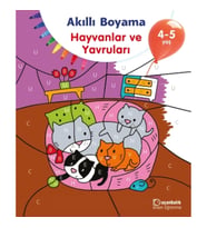 Akıllı Boyama - Hayvanlar ve Yavruları 4-5 Yaş