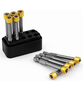 Adet) N35 Mıknatıslı PH2 Yıldız Bits Uç Manyetik Halka S2 Çelik PH2 65 mm 1/4"