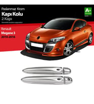 Renault Megane Uyumlu 3 Krom Kapı Kolu 2 Kapı Sensörlü 2010-2016 (Karışık)