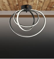 Jüpiter 3'Lü led Avize (Siyah)