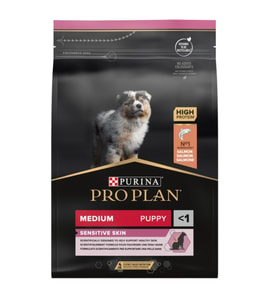 Medium Puppy Sensitive Skin Somonlu Orta Irk Yavru Köpek Maması 12 Kg
