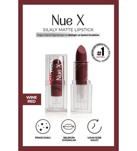 Nue X Silkly Matte Lipstick Wine Red 06