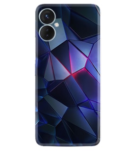 Tecno Spark 9T Kılıf Resimli Desenli Silikon Platinium Series Üçgenler 2 1872