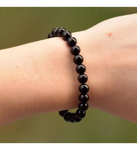 Obsidyen Taşı Bileklik ( 8 mm )
