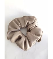 Kadın Gold Saten Scrunchie Simit Lastikli Toka
