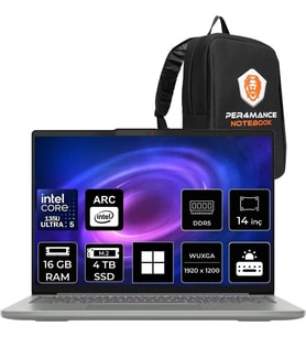 Lenovo Ideapad Slim 5 Core Ultra 5 135H 16GB Ram 4tb SSD 14" Fhd+ OLED WIN11 Pro 83V6004CTRP410 Notebook + Per4 Çanta