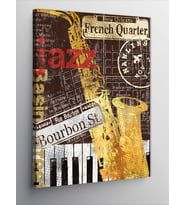 Kanvas Tablo Jazz Temalı