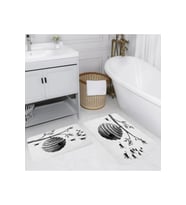 Eliana Home Baskılı 2'li Banyo Paspas Takımı RVG5131