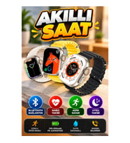 Bluetooth Bağlantılı Akıllı Saat 100-200mAh Batarya Nabız Adım Sayar Uyku Takipli Spor Modlu