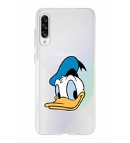 Samsung Galaxy A30s  Kapak Donald Duck Tasarımlı Şeffaf Silikon Kılıf