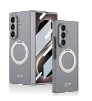 Galaxy Z Fold 8 Ultra Kılıf M-safe Şarj Özellikli Kıpta KPT-07 Ring Standlı Sert PC Kılıf