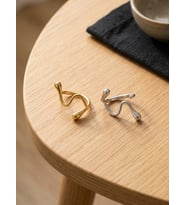 Kadın Dalgalı Kıvrımlı Ear Cuff Kıkırdak Küpesi Gold Ve Gümüş Seçenekli Deliksiz Kulak Küpes