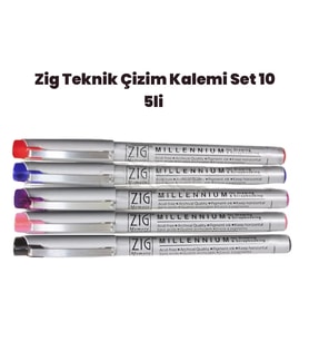 Zig Teknik Çizim Kalem Set 10 5li 0,8mm