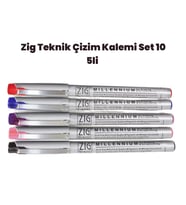 Zig Teknik Çizim Kalem Set 10 5li 0,8mm