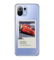 Xiaomi Mi 11 Lite Uyumlu Cars Mcqueen Desenli Şeffaf Telefon Kılıfı
