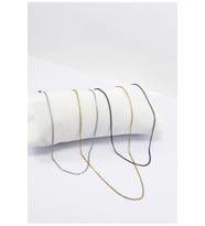 Üçlü Zincir 316L Paslanmaz Çelik 60 cm, Gold Gümüş Siyah Renk Üçlü Set