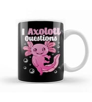 Cute & Funny I Axolotl Questions Pun Walking Fish Kupa Bardak Porselen