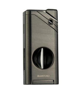 Quantoro Tek Torch Pürmüz V-Cut Gunmetal Metal Puro Çakmağı - TRZ1123