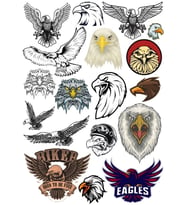 Kartal Sticker Set 5 20 Parça Telefon, Tablet, Defter, Laptop Sticker