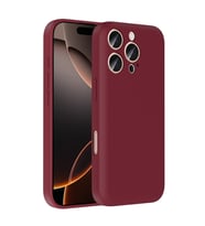 Apple iPhone 16 Pro Max Uyumlu Kılıf Kamera Korumalı Kartlık Hazneli Zore Vitra Kapak (Mürdüm)