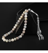 Süt Opal Doğal Taş Tesbih 33lük - 8mm (Çok Renkli)