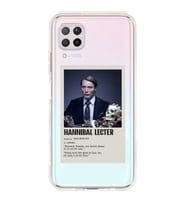 Huawei P40 Lite Uyumlu Hannibal Lecter Minimalist Poster Desenli Şeffaf Telefon Kılıfı