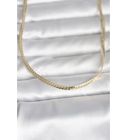 Mey İthalat® CM 14K Renk Yassı Zincir Model 45 cm Kadın Kolye
