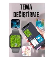 Mey İthalat® Akıllı Saat Amoled Ekran Yeni Nesil Bluetooth Bağlantılı