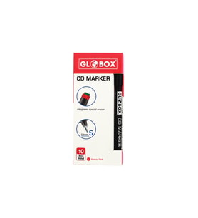Globox Cd Kalemi Permanent S Seri Kırmızı (10 Lu Paket)