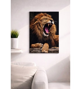 LION1  TASARIM MDF TABLO (27X18)