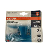 Osram Halojen Superstar 50W (60W) G9 Duy Sarı Işık, 2'li Paket 