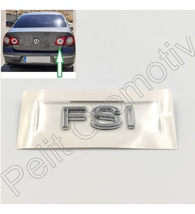 Passat (2006-2011) Bagaj Kapağı FSI Yazısı 3C0853675