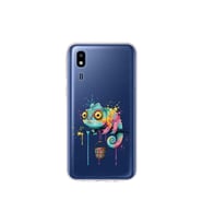 Samsung Galaxy A2 Core ile Uyumlu Splash Bukalemun Tasarımlı Şeffaf Silikon Kılıf