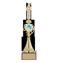 ODAK KUPA - Figürlü Kupalar - Mezuniyet Kadın Figürlü Kupalar FG-034 A - 38 cm