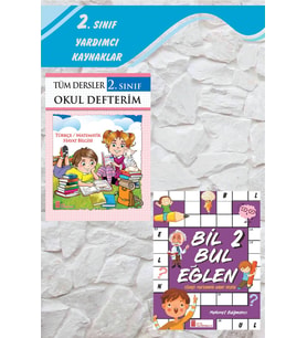 2.Sınıf Tüm Dersler Okul Defterim+Bil Bul Eğlen