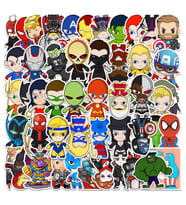 CajuArt 50 Adet Tekrarsız Anime Kahraman Kalite PVC Sticker 03 (Karışık)