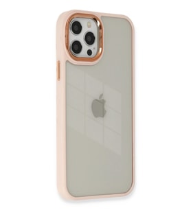 Pilelistore   iPhone 12 Pro Max Kılıf Dora Kapak - Pudra