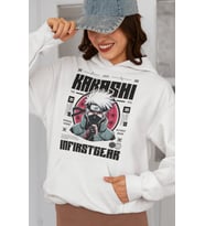 Tasarım Kakashi Hatake Naruto Baskılı Unisex Oversize Anime Hoodie