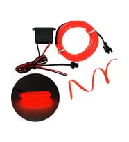 Fitilli Ip Neon LED Torpido Şeridi 2 Metre Kırmızı-Oranj