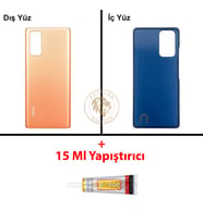 Xiaomi Redmi Note 10 Pro Gradyan Bronz Arka Pil Kapağı Batarya Kapağı + B-7000 Yapıştırıcı