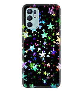 Oppo Reno 6 Kılıf Silikon Desen Özel Seri Yıldızlar 1601