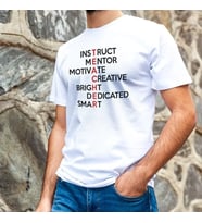 Erkek Kısa Kol Yazlık Tişört Bisiklet Yaka Baskılı Oversize T-Shirt - Beyaz